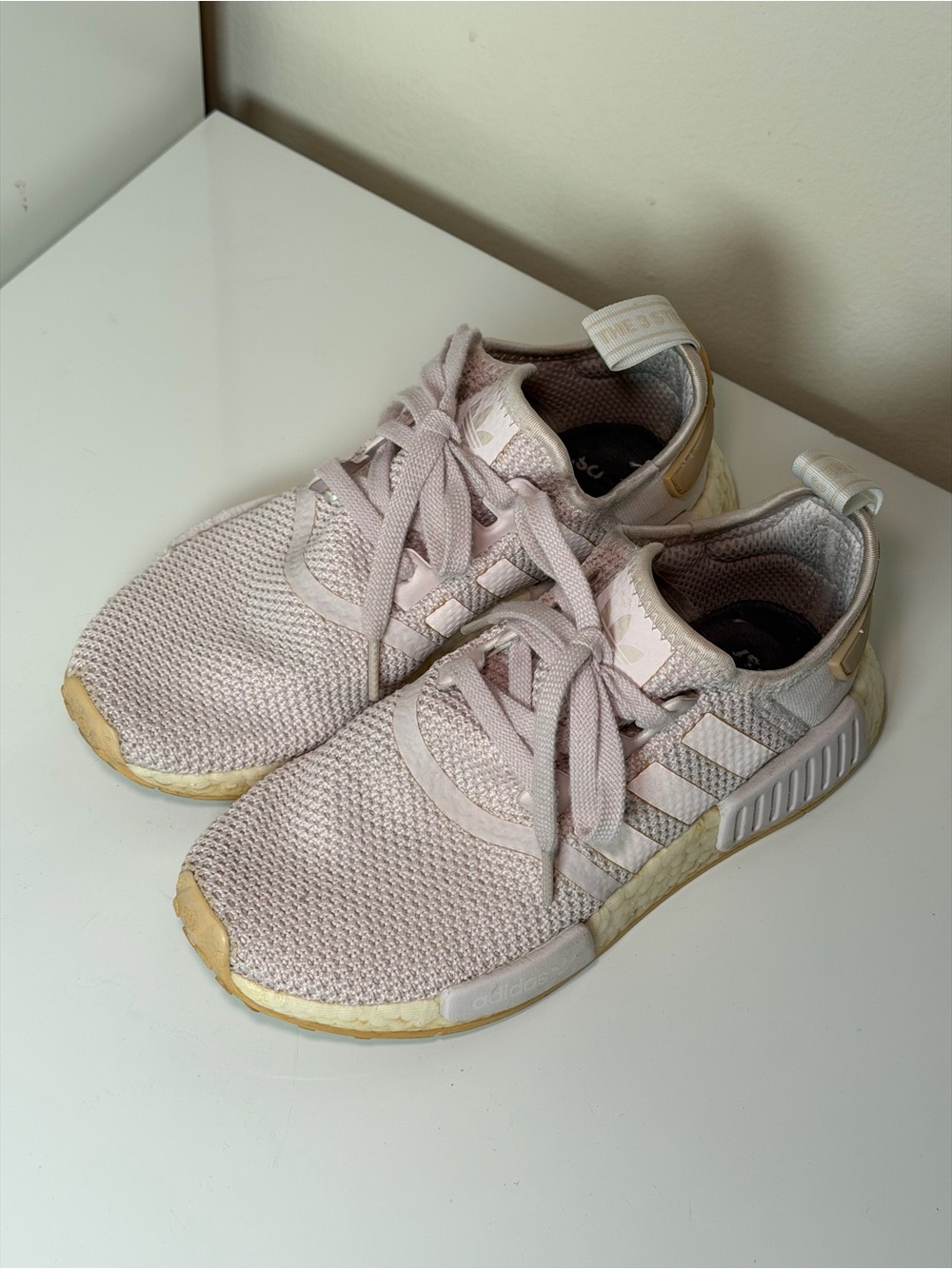 adidas NMD Sneakers in Light Pink and Cream